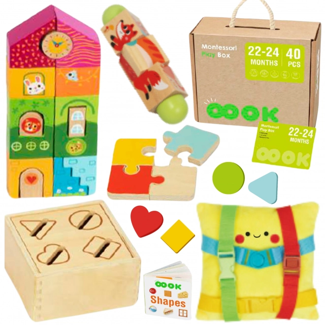 Tooky Toy Montessori XXL Sensorik-Box 7 in 1