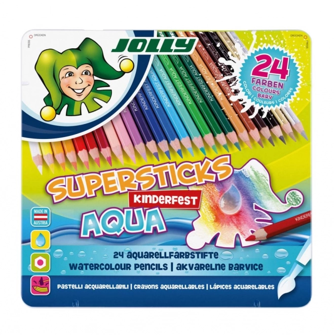 Supersticks Aqua Aquarellbuntstifte 24 Farben