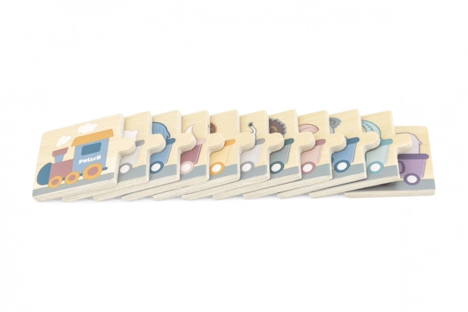 VIGA PolarB Holzpuzzle Zahlen Montessori