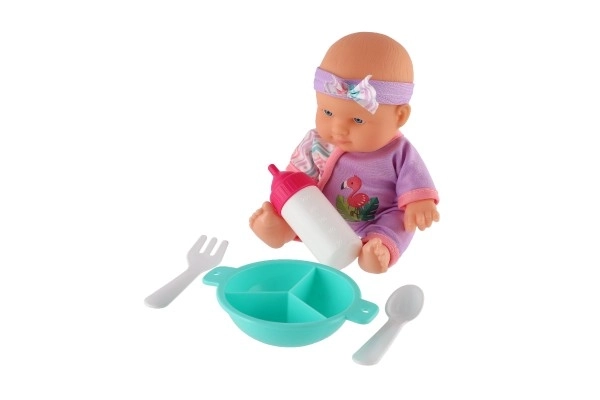 Süße Babypuppe 20 cm mit Zubehör