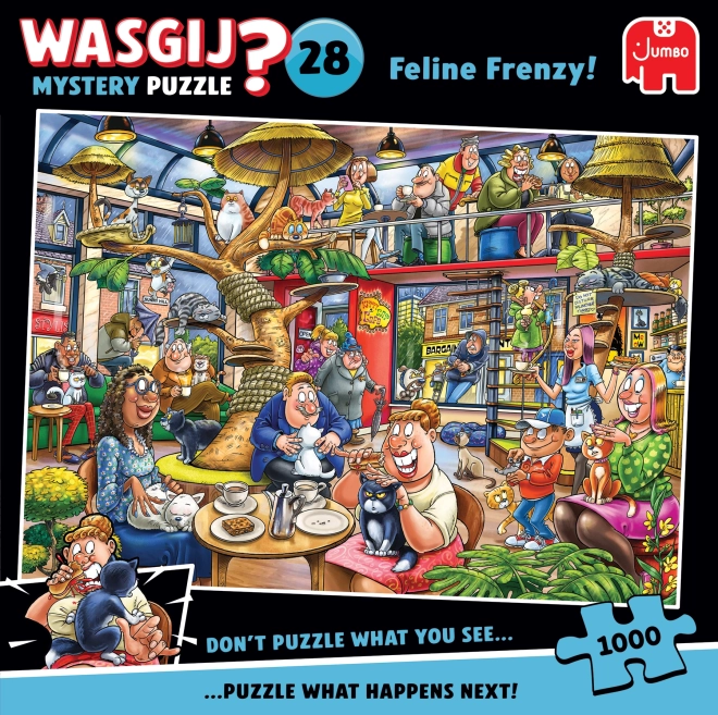 Jumbo Puzzle Wasgij Mystery: Katzenwahnsinn 1000 Teile