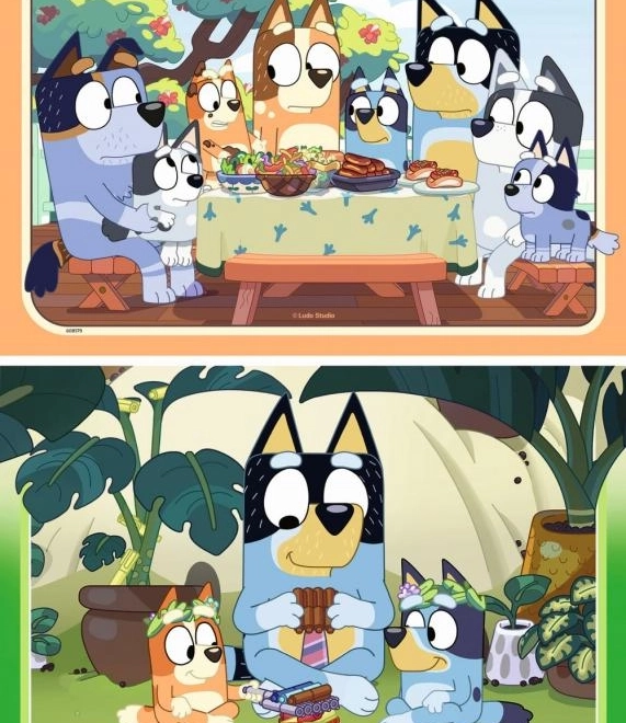 Bluey Puzzle 2x24 Teile