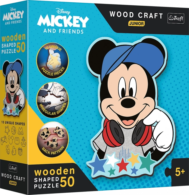 Holzpuzzle Junior MIckey Mouse Welt