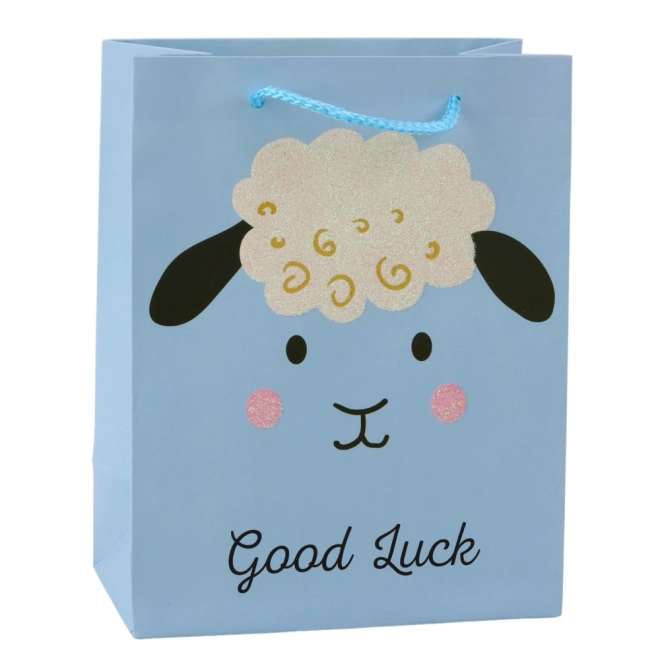 Geschenktasche aus Papier Tiere glitzernd