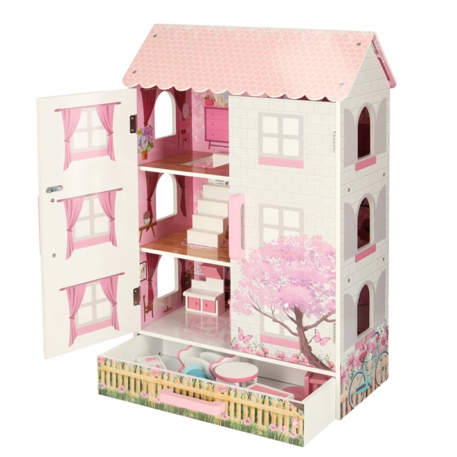 Drewniany Puppenhaus Lulilo rosa