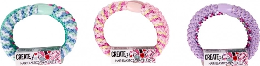 Zansot Haargummis – elastisch, mehrfarbig, 4 Stk. mit Täschchen
