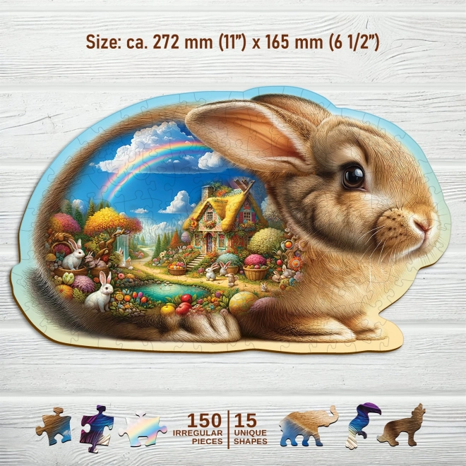 Holzpuzzle Häschen 150 Teile