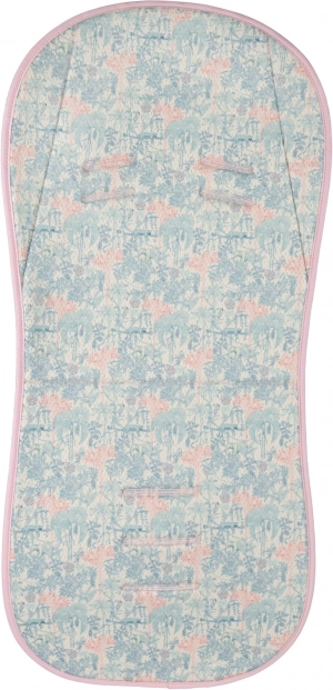 Atmungsaktive Kinderwagenauflage Breeze, Jungle Pink
