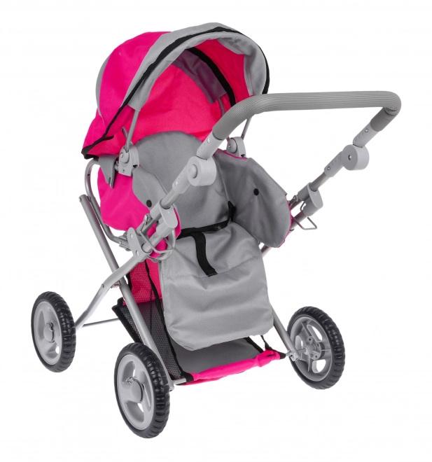 Rosa 2-in-1 Puppenwagen