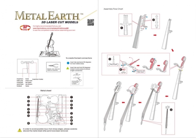 Metal Earth 3D Puzzle Kontrabass