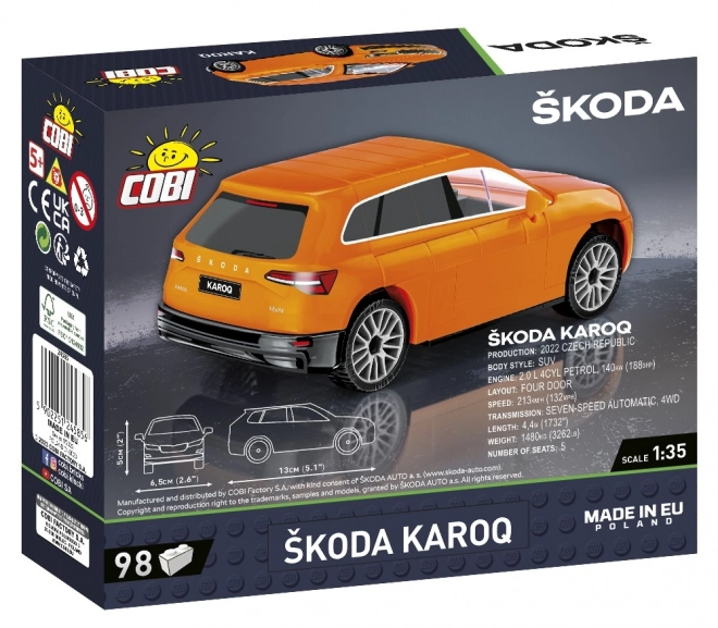 Škoda Karoq Baustein-Modell 1:35 von COBI