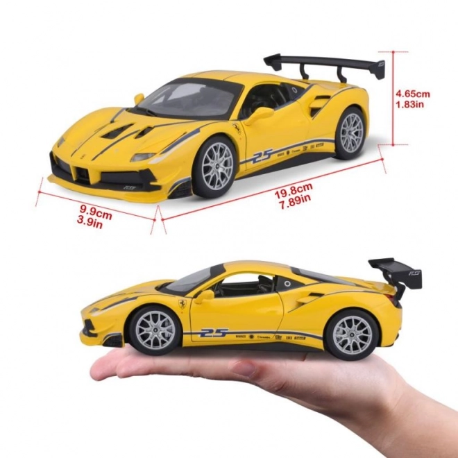 Ferrari Rennsport 488 Challenge Modellauto Gelb