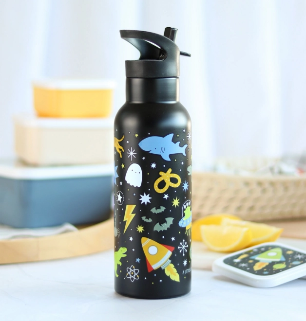 A Little Lovely Company Trinkflasche aus Edelstahl 500 ml – Universum