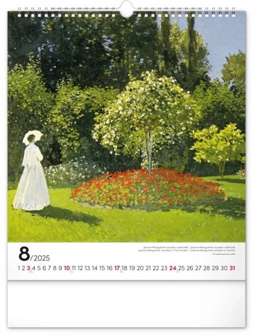 Nástěnný Kalender Claude Monet 2025