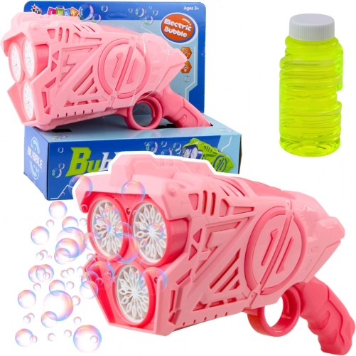 Seifenblasenpistole mit LED-Lichtern rosa