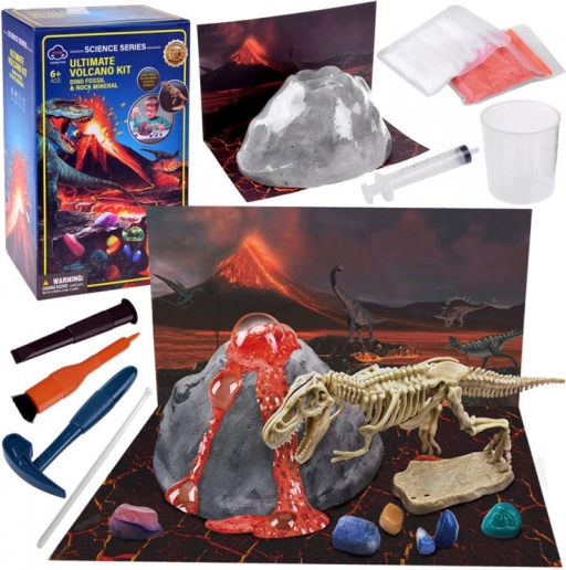 Bildungsset Vulkan + Dinosaurier – kleine Ausgrabungen ZA4726