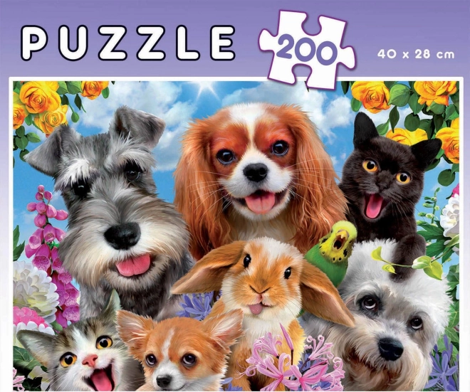 Educa Puzzle Selfie Haustierparade 200 Teile