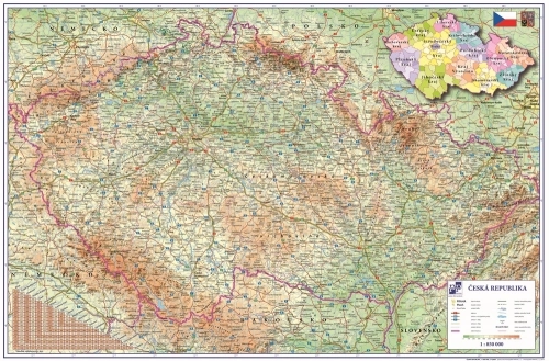 Schreibtischunterlage mit Tschechien-Motiv