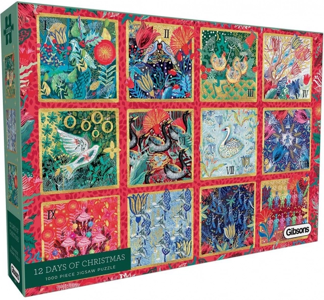 Puzzle Zwölf Tage bis Weihnachten 1000 Teile