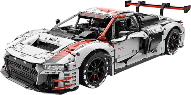 Bausteine RC Auto Audi R8 1:8 von Rastar mit 3322 Teilen