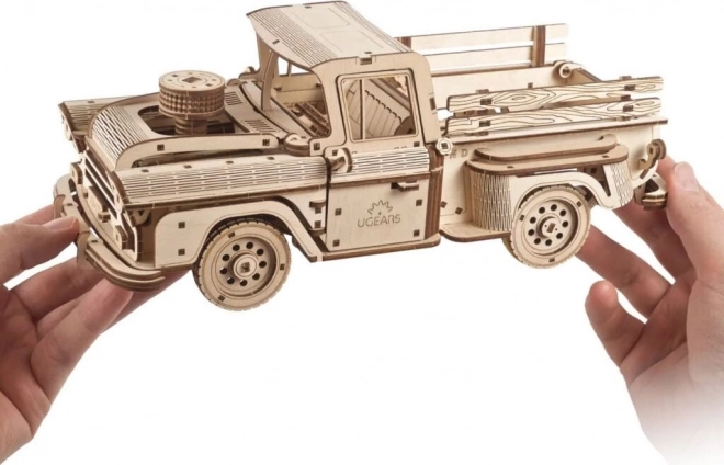 Ugears 3D Holzmechanik-Puzzle Amerikanischer Pickup-Truck