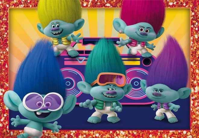 Clementoni Puzzle Trolls 4-in-1