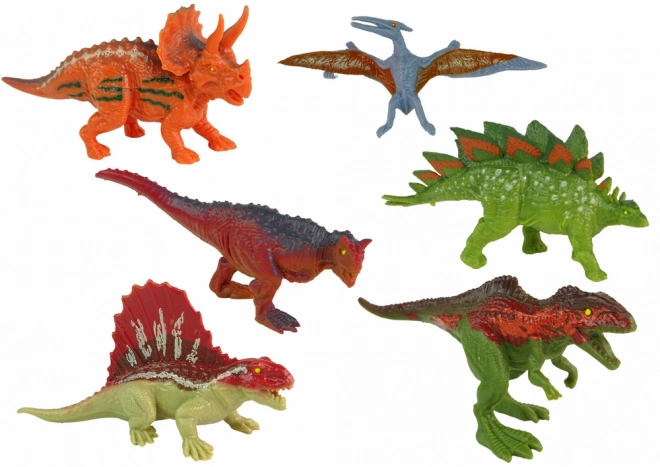 Set bunte Dinosaurier-Figuren 6 Stück