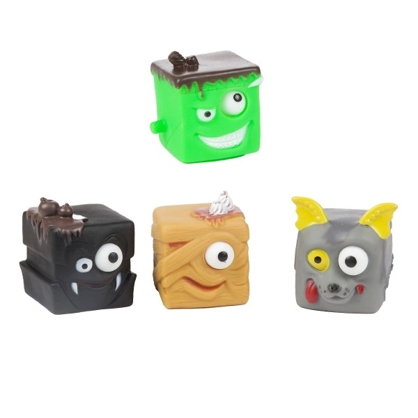 Stressabbau Monster Silikon Würfel 6x6x6cm