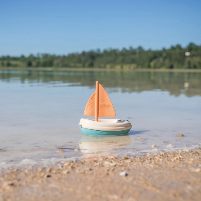 Smoby kleine grüne Segelboot aus Biokunststoff