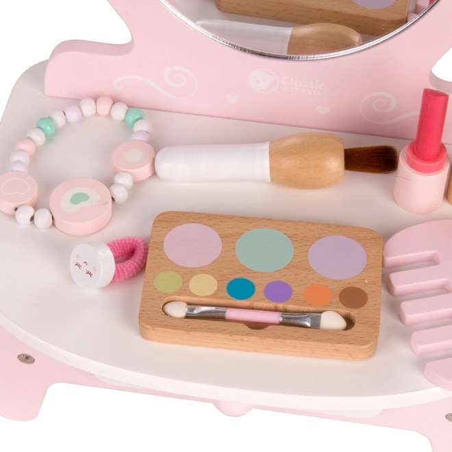 Holztoilette für Kinder mit Spiegel und Zubehör Classic World