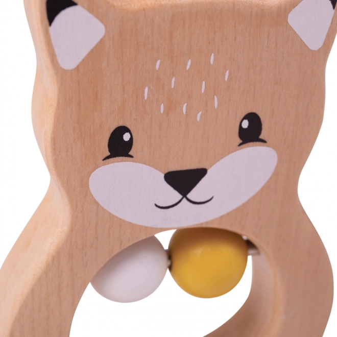 Bigjigs Baby Holzrassel Fuchs