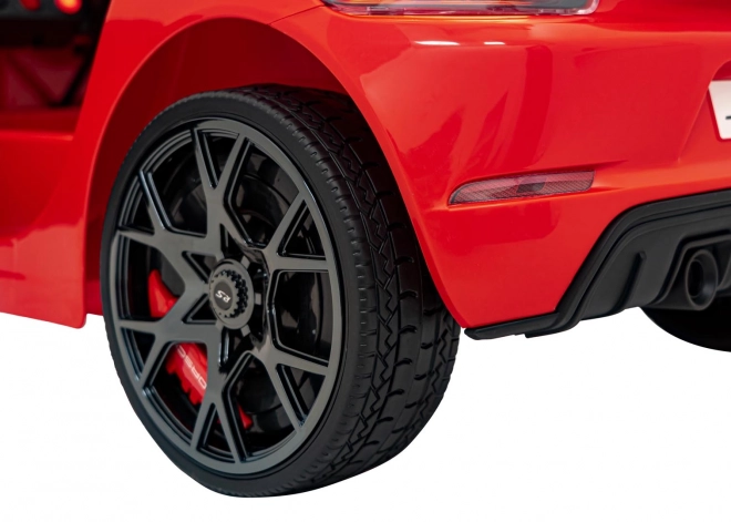 Elektrisches Spielzeugauto Porsche 718 mit MP4-Audiopanel – Rot