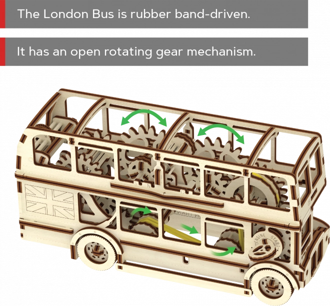 3D Holzpuzzle London Bus