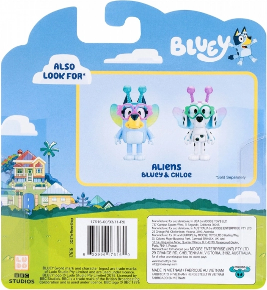 Bluey Figuren Zweier-Set Baby Bluey und Chloe