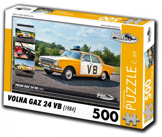 Retro-Auta Puzzle Volha GAZ 24 VB 1984 - 500 Teile