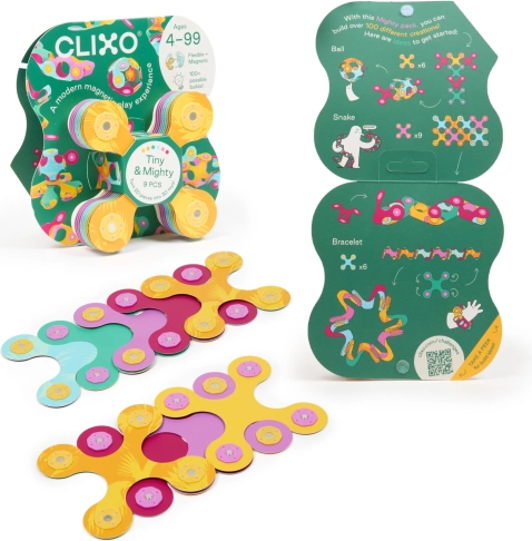 Clixo Tiny & Mighty Jungle – magnetisches Konstruktionsspiel 9 Stk.