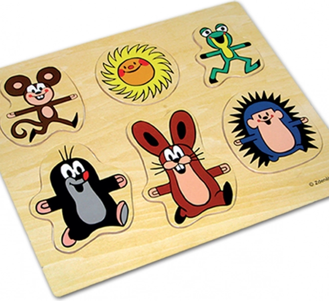 Holz-Steckpuzzle Der kleine Maulwurf und Freunde 31,5 × 26 cm