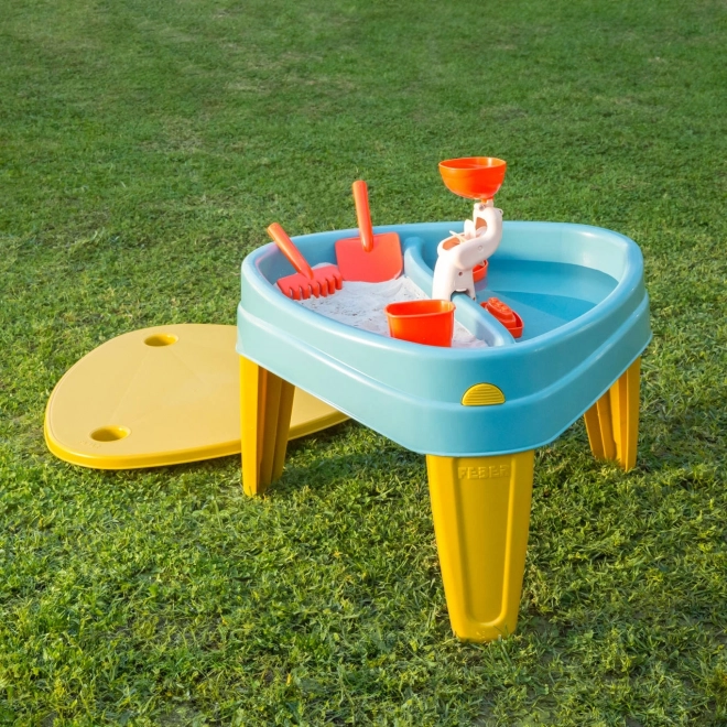 Feber Kindertisch mit Wasser- und Sandkasten 4-in-1