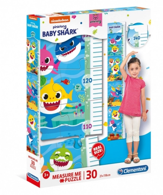 CLEMENTONI Puzzle Meter Baby Shark 30 Teile