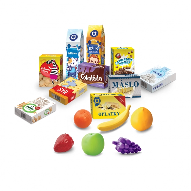Mini Einkaufswagen mit Zubehör und Lernen