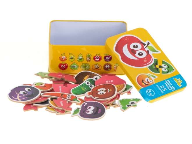 Puzzle Spiel Obstmotive mit 25 Teilen