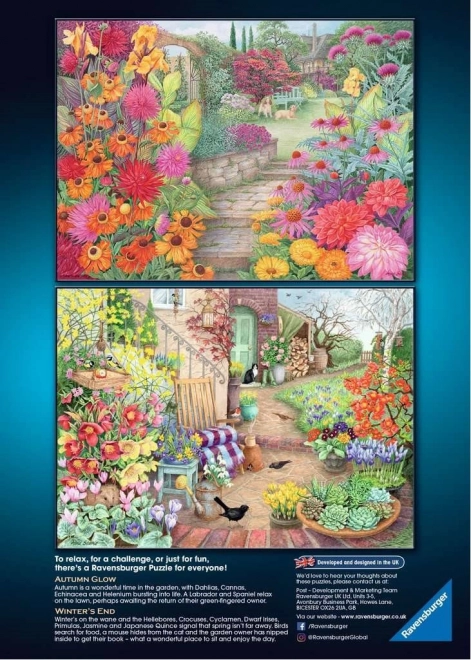 Ravensburger Puzzle Wunderschöne Gärten 4x500 Teile