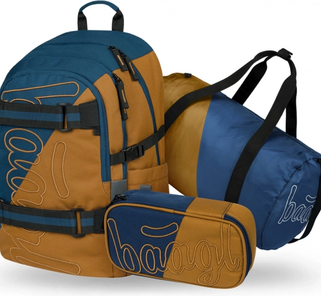 Set BAAGL Skate Duo: Rucksack, Federmäppchen und Sporttasche