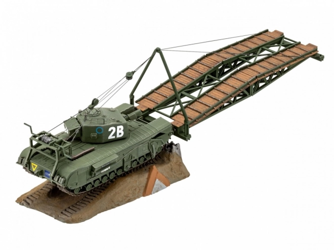 Plastikmodell Churchill A.V.R.E 1/76