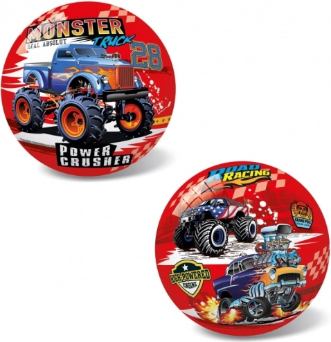 Ball mit Monster-Truck-Motiv, 14 cm