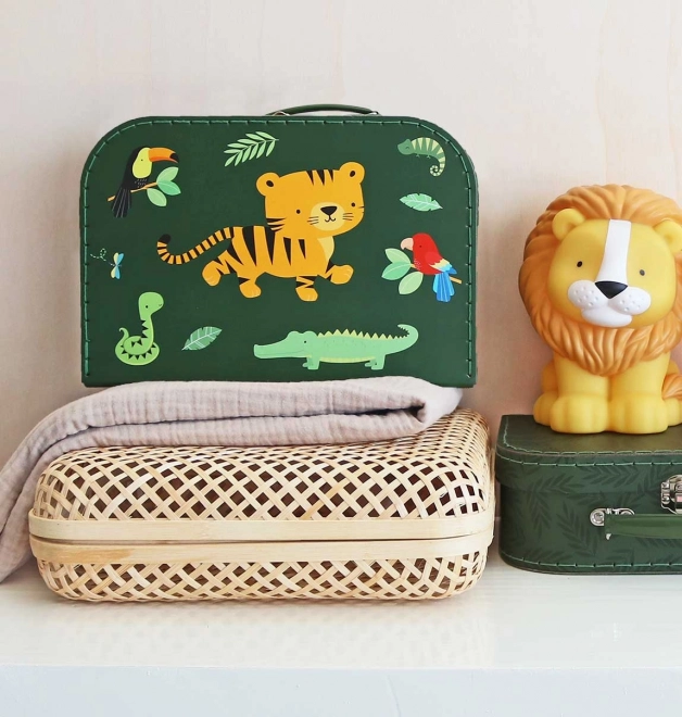 A Little Lovely Company Set aus zwei Pappschachteln – Dschungel-Tiger