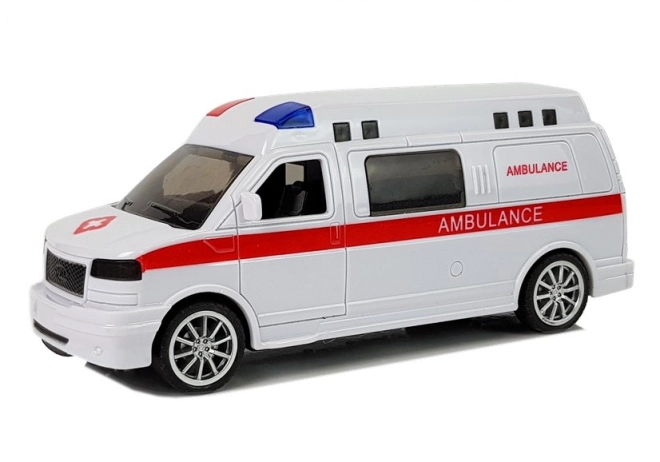 Realistisches Erscheinungsbild des Rettungswagens