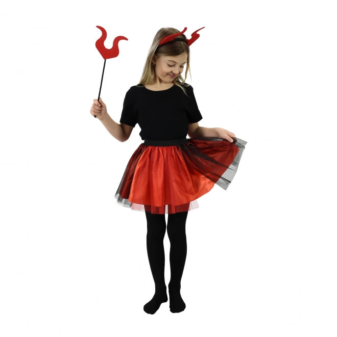 Teufelchen Tutu Kostüm für Mädchen