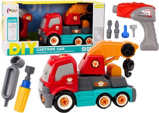 Cartoon-LKW mit Kran DIY