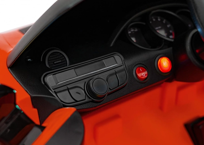 Elektrisches Spielzeugauto Porsche 718 mit MP4-Audiopanel – Rot
